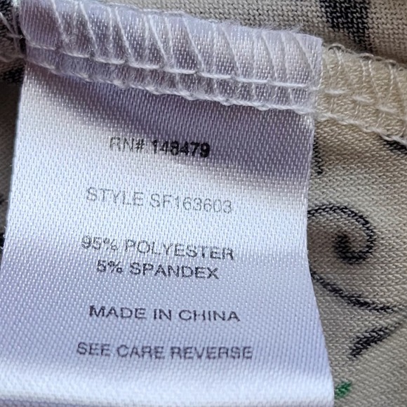 Simply Aster Boho Floral Print Short Sleeve Tunic Dress Women’s XL Multicolor - Picture 3 of 10